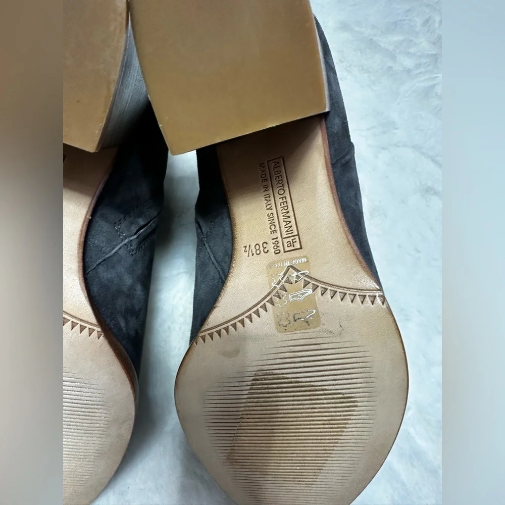 Alberto Fermani Charcoal Ankle Booties